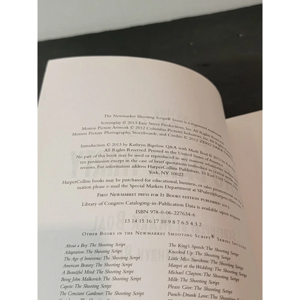 Zero Dark Thirty. The Shooting Script Movie Script Hunt For Bin‎ Laden Mark Boal
